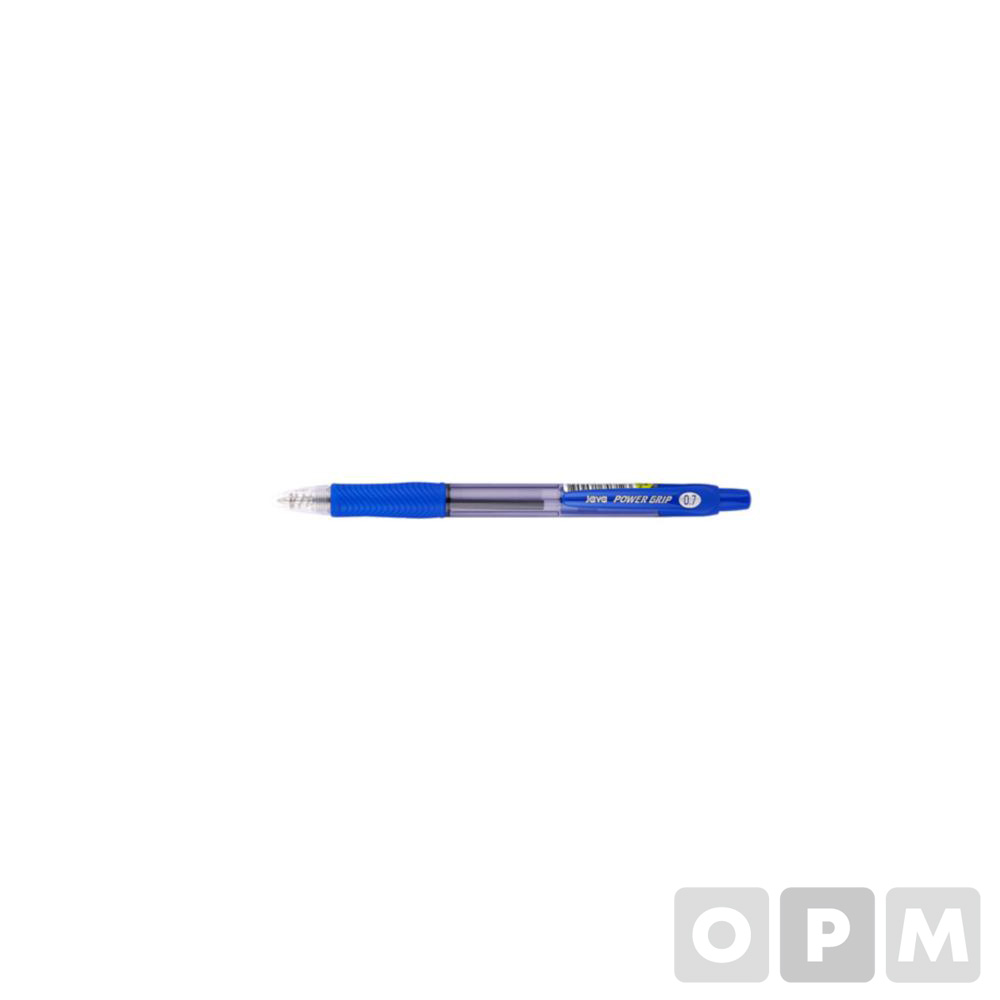 파워그립 볼펜 청색 0.7mm (자바)