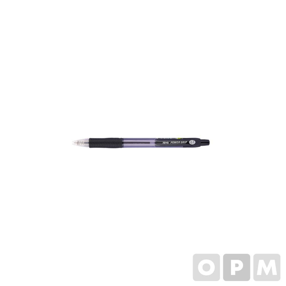 파워그립 볼펜 흑색 0.7mm (자바)